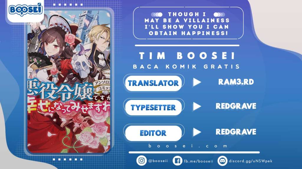 Though I May Be a Villainess, I’ll Show You I Can Obtain Happiness! Chapter 12 Bahasa Indonesia